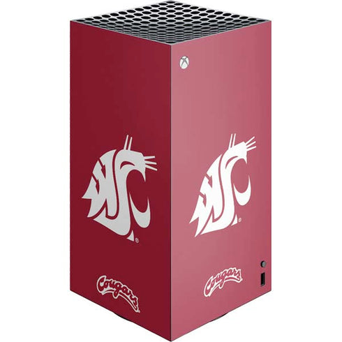 Washington State University Cougars Logo XBox Series X Digital Edition Console Skin